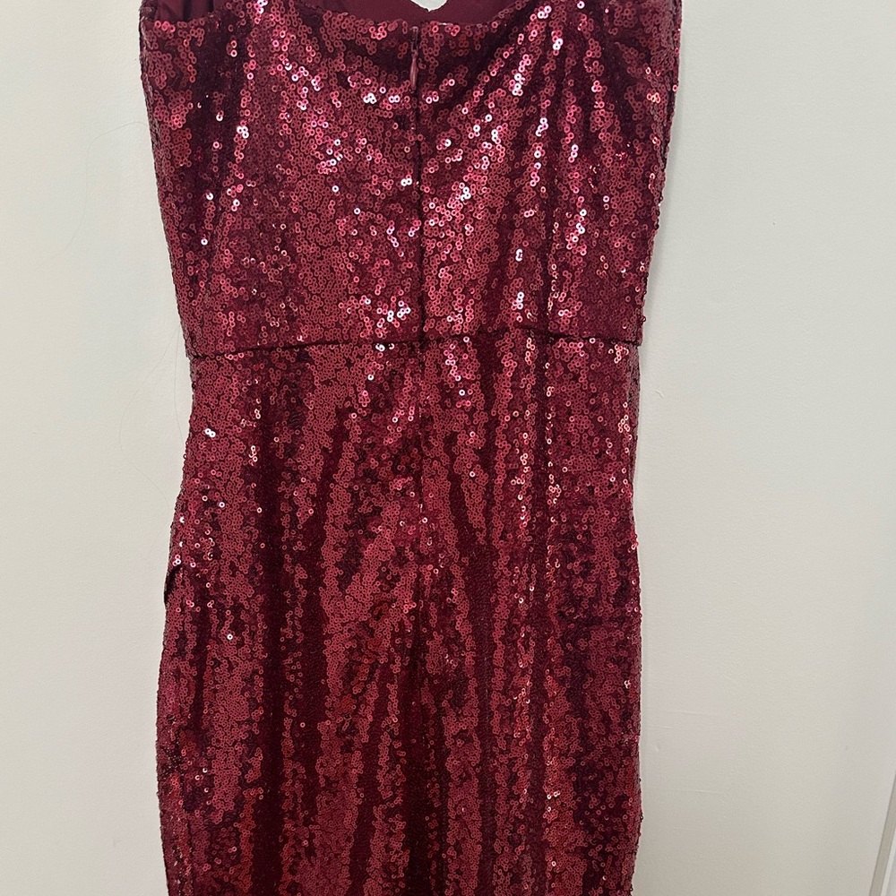 sparkly burgundy lulus dress size xs